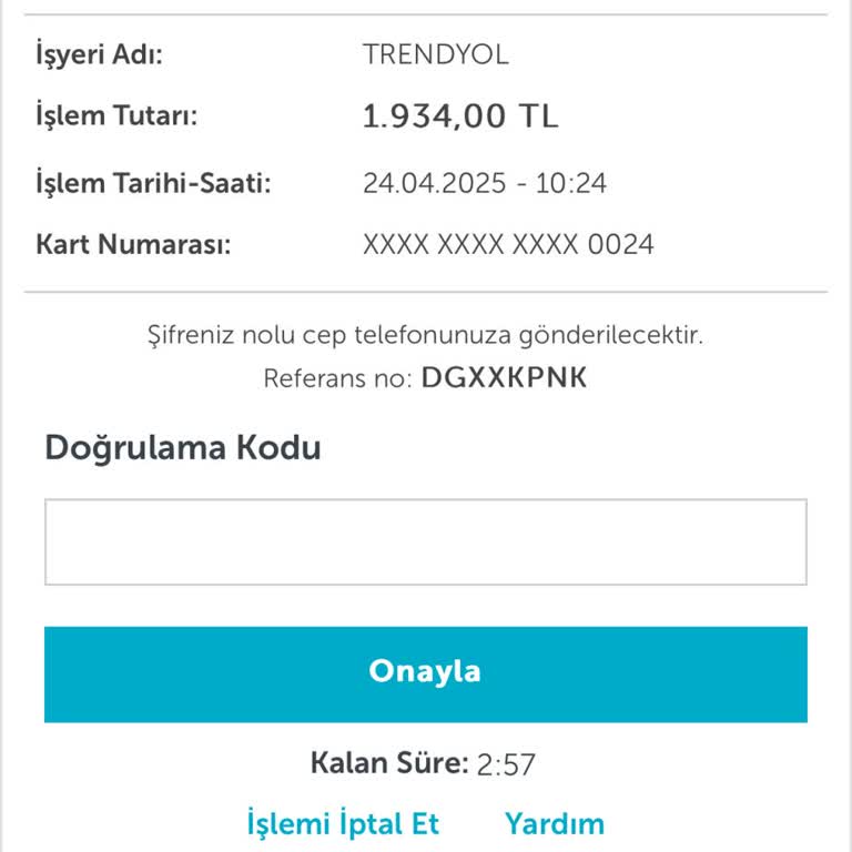 Numara Aynı Olmasına Rağmen Onay Kodu Gelmiyor