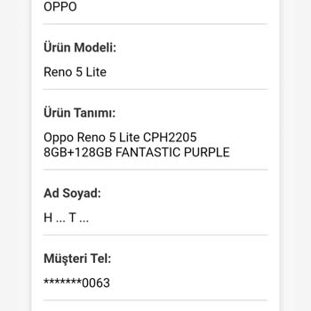 Oppo Reno 5 Lite Servis Süreci Ve Ödeme Sorunu