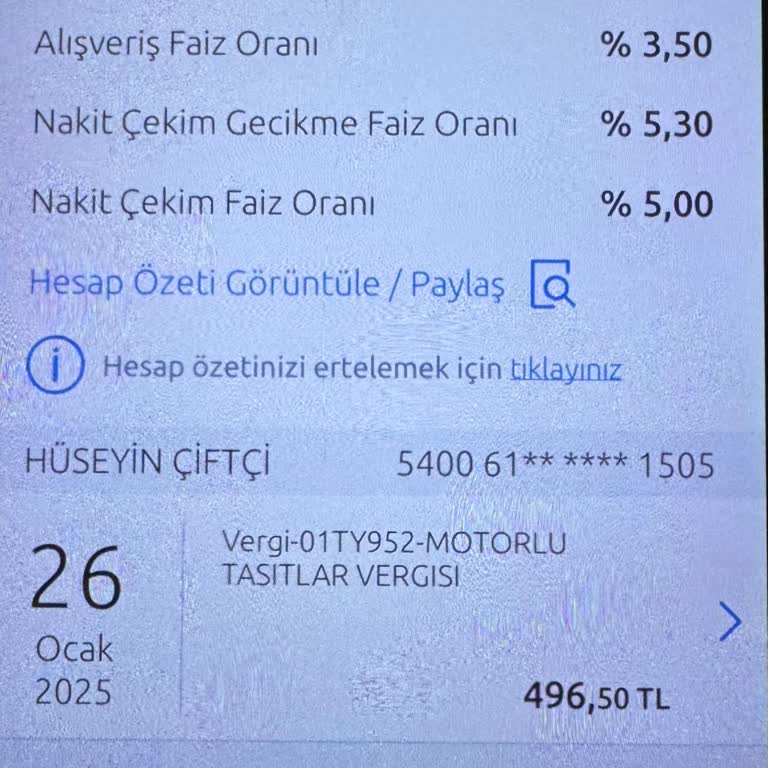 Yıllık Kart Ücretinin Tamamının İadesini Talep Ediyorum
