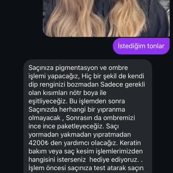 Saç Rengi Ve Bakım İşleminde Beklentilerin Altında Kalan Hizmet Ve Sonuç
