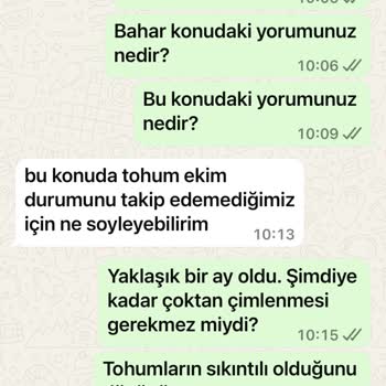 Satın Aldığım Çiçek Tohumları Çimlenmedi, Firma İletişime Geçmedi