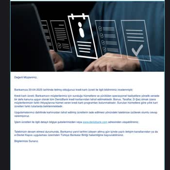 Denizbank Kredi Kartı Yıllık Üyelik Ücretinin İptali Talebi Ve Yasal Haklarımın Korunması
