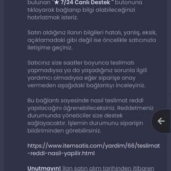 Sipariş Teslim Edilmeden Tamamlandı Gösterildi Ve Satıcıdan Yanıt Alamadım