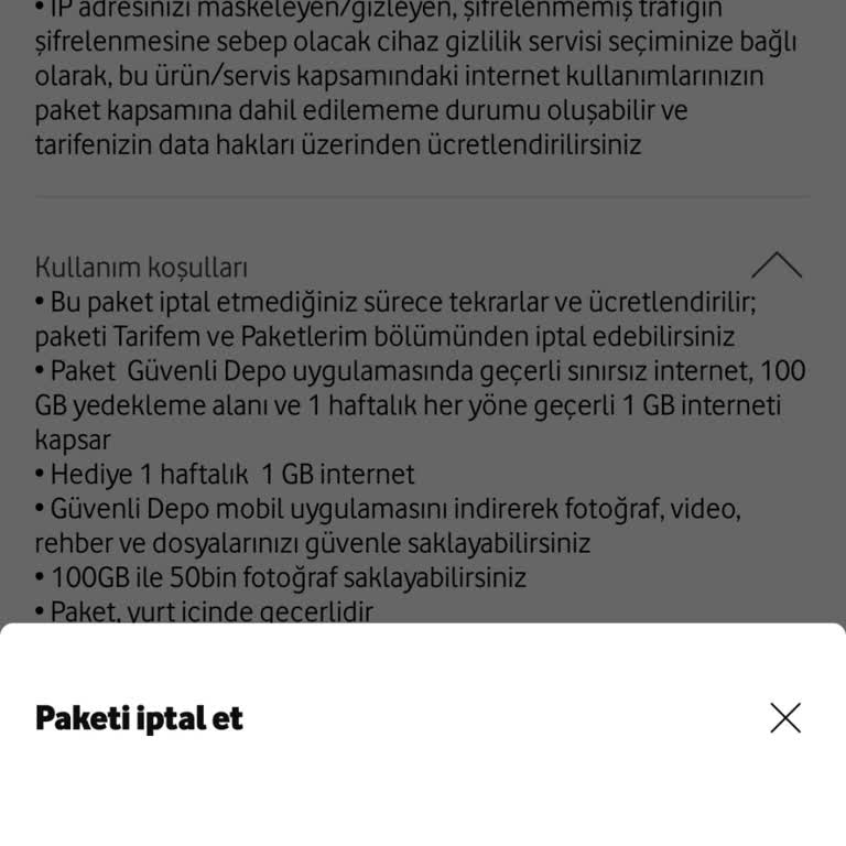 Vodafone Ek Paket İptalinde Sürekli Hata ve Destek Eksikliği