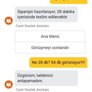 Migros Hemen Siparişim Çok Gecikti, Canlı Yardım Da Yetersiz Kaldı