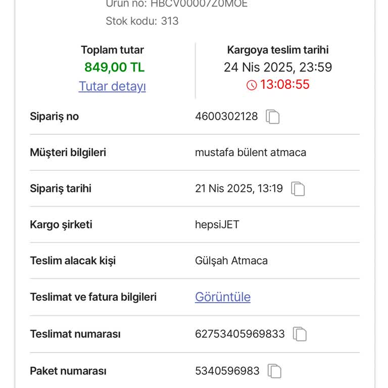 Adres Değişikliği Sonrası Siparişim 4 Gündür Kargoya Verilemiyor, Destek Yok