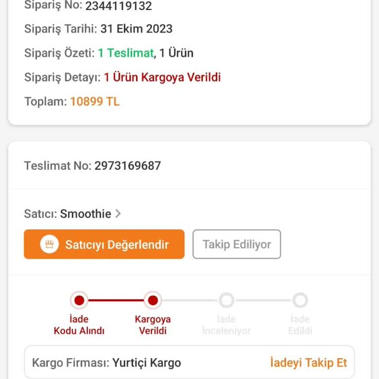 Trendyol'dan Satın Aldığım Kaçak Telefonun İadesinde Destek Alamıyorum