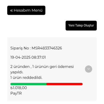 Aldığım Çoraplar Büyük Geldi İade Sürecinde Mağdur Edildim