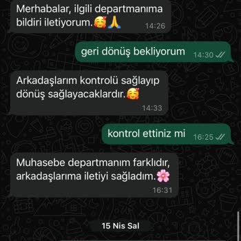 İptal Edilen Çekim İçin İade Sürecinde Yaşanan Gecikme Ve İletişim Sorunları