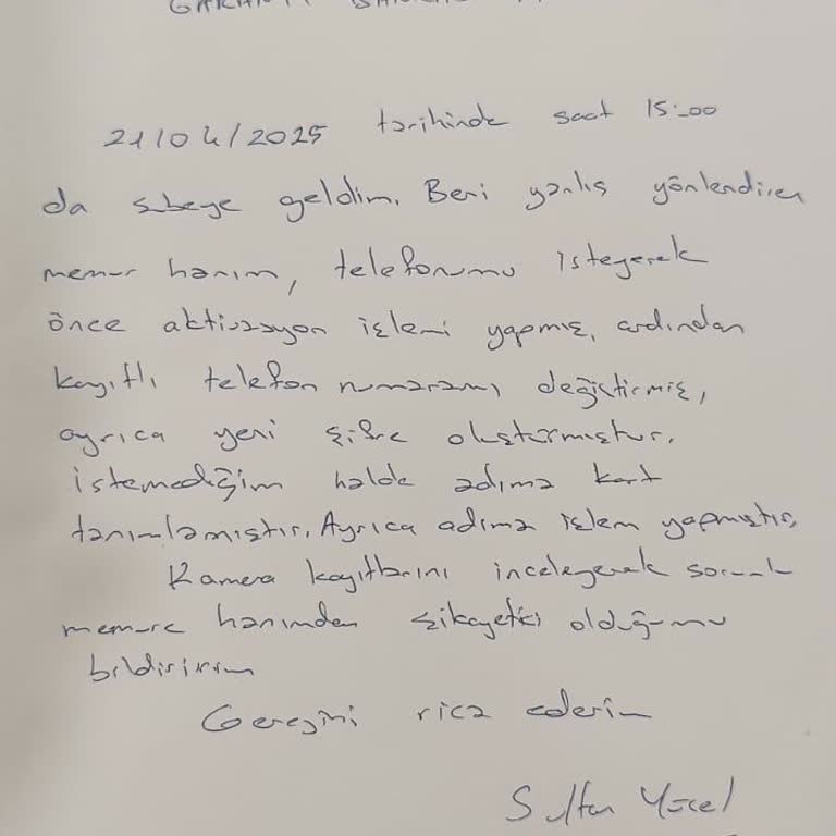 Banka Şubesinde Yaşlı Müşterilere Bilgileri Dışında Yapılan İşlemler Ve Mağduriyet