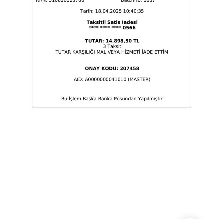 Yanlış Bilgilendirme Sonucu Kredi Kartı İadesinde Mağduriyet Yaşadım