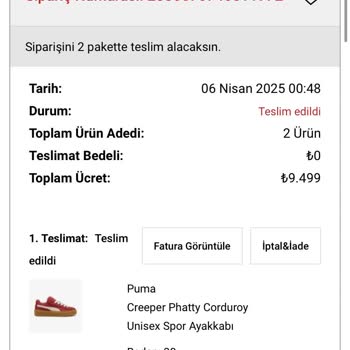 Ayakkabı Değişim Süresi Bir Günle Kaçtı Yardım İstiyorum