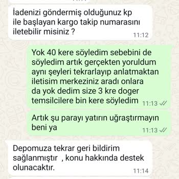 İade Edilen Ürün Yanlışlıkla Geri Gönderildi, Param Hâlâ Yatmadı