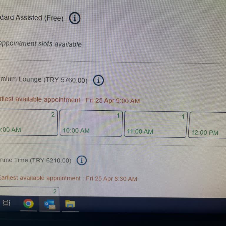 VFS Global'da Ücretsiz Vize Randevusu Bulunamıyor