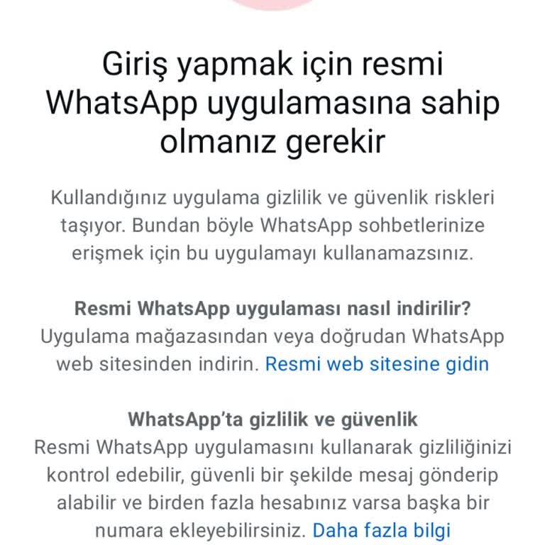 WhatsApp Uygulamasına Giriş Yapamıyorum
