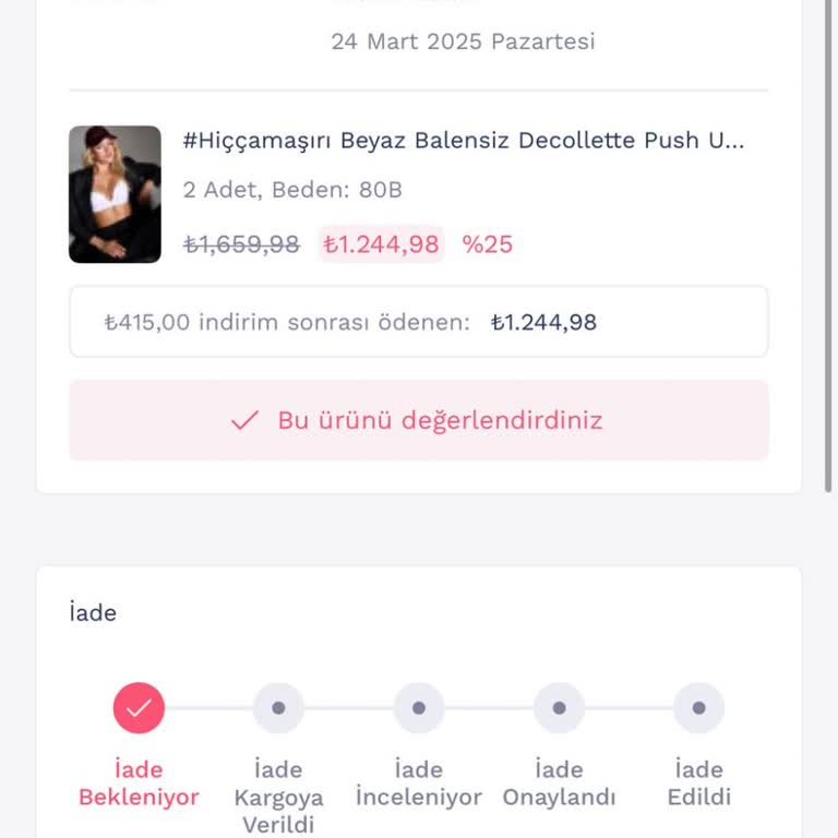 Penti.com'dan İade Edilen Siparişimin Geri Ödemesi Yapılmıyor