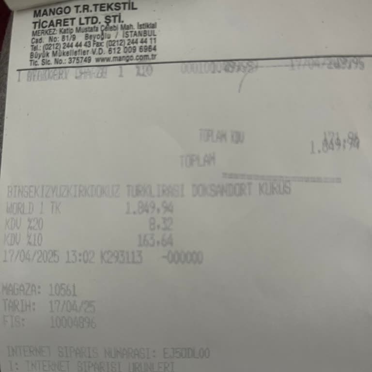 Mango Mağazasından Verilen Siparişte Teslimat Gecikmesi