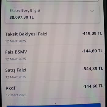 Kredi Kartımdan Haksız Faiz Ve Aidat Kesintilerinin İadesini Talep Ediyorum