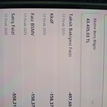 Kredi Kartımdan Haksız Faiz Ve Aidat Kesintilerinin İadesini Talep Ediyorum