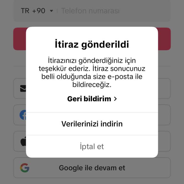 TikTok Hesabım Haksız Yere Kalıcı Olarak Kapatıldı Ve Yetersiz Destek Aldım