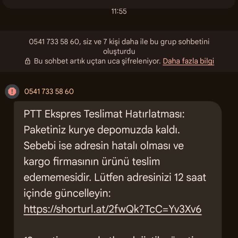 İzinsiz Kullanılan Kişisel Verilerimle Yapılan Sahte PTT Mesajı Hakkında Şikayet