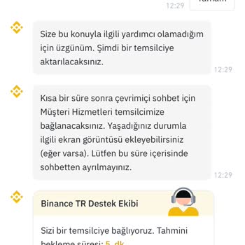 Binance TR Kimlik Doğrulama Hatası Ve Müşteri Hizmetlerine Ulaşamama