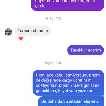 Sipariş Edilen Kıyafetlerde Beden Ve Kusur Sorunu, Değişim Ve Kargo Ücreti Mağduriyeti