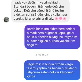 Sipariş Edilen Kıyafetlerde Beden Ve Kusur Sorunu, Değişim Ve Kargo Ücreti Mağduriyeti