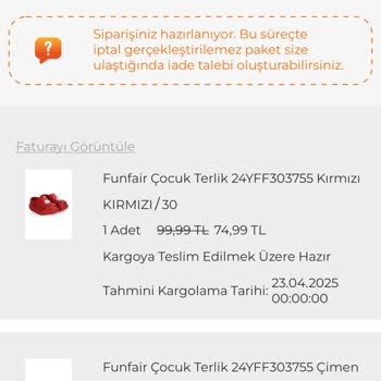 Sipariş İptali Ve Bilgilendirme Eksikliğiyle Mağduriyet Yaşadım