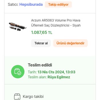 Arzum Pro Saç Düzleştirici Başlık Sorunu Ve İletişim Eksikliği