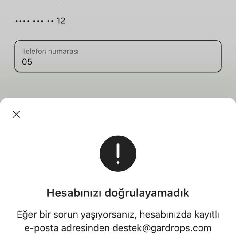 Gardrops Onay Kodu Sorunu Nedeniyle Hesabıma Giremiyorum