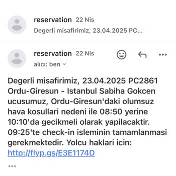 Pegasus İptal Ücreti