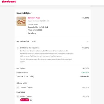 Yemeksepeti Siparişimde Notlar Restorana İletilmedi Mağdur Oldum