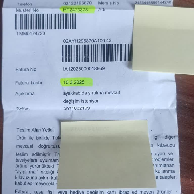 Kısa Sürede Yırtılan Ayakkabıya Garanti Dışı Red Ve İlgisizlik
