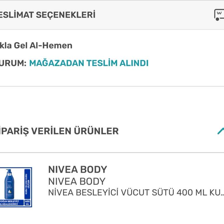Sipariş Mağazada Teslim Alınmamış Olmasına Rağmen Teslim Edilmiş Görünüyor