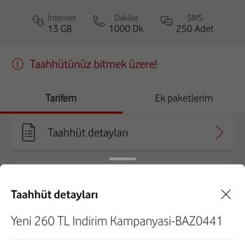 Vodafone'un Taahhüt Bitimine 2 Ay Kala Erken Yenileme Ve Yanlış Beyan Şikayeti