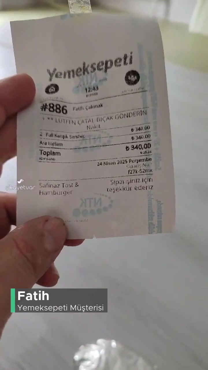 Yemeksepeti Benden Fazla Ücret Alındı! videonun kapak resmi