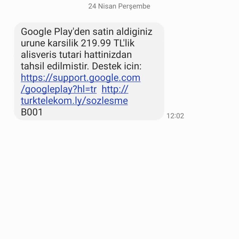 Bilgim Dışında Yapılan Oyun Ödemesi Faturama Yansıtıldı