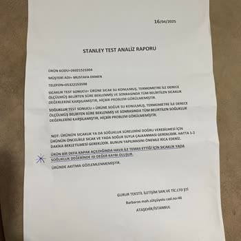 Stanley Termosun Isı Koruma Süresi Beklentiyi Karşılamadı, İade Sürecinde Sorun Yaşadım