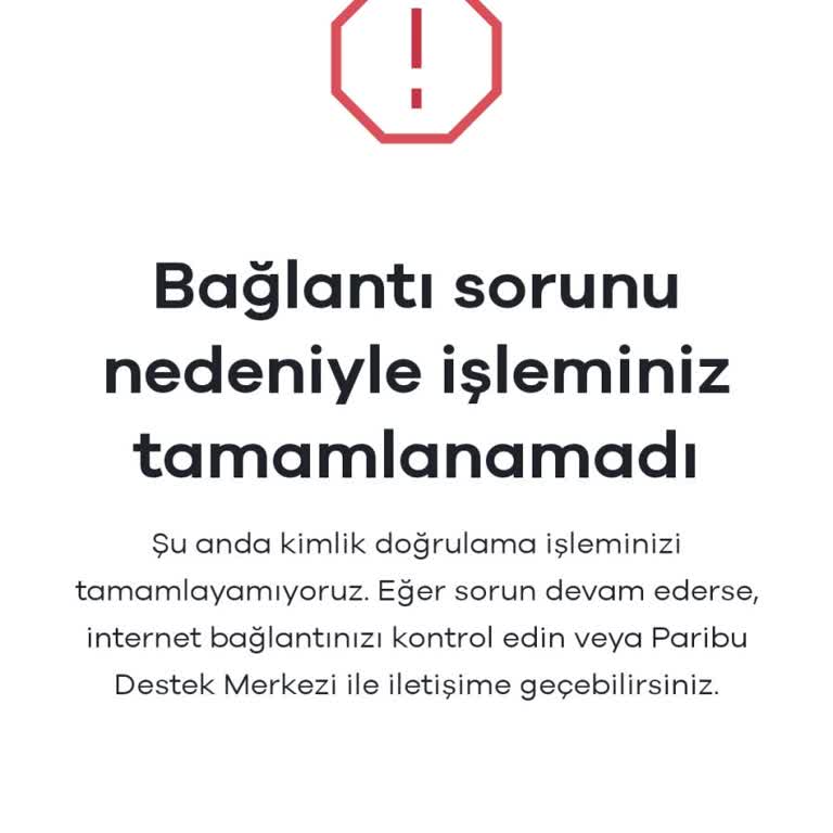 Paribu Uygulamasında Güncelleme Sorunu Ve Kimlik Doğrulama Adımında Takılma