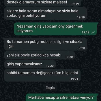 Satın Aldığım PUBG Mobile Hesabı Geri Çalındı, Destek Alamadım