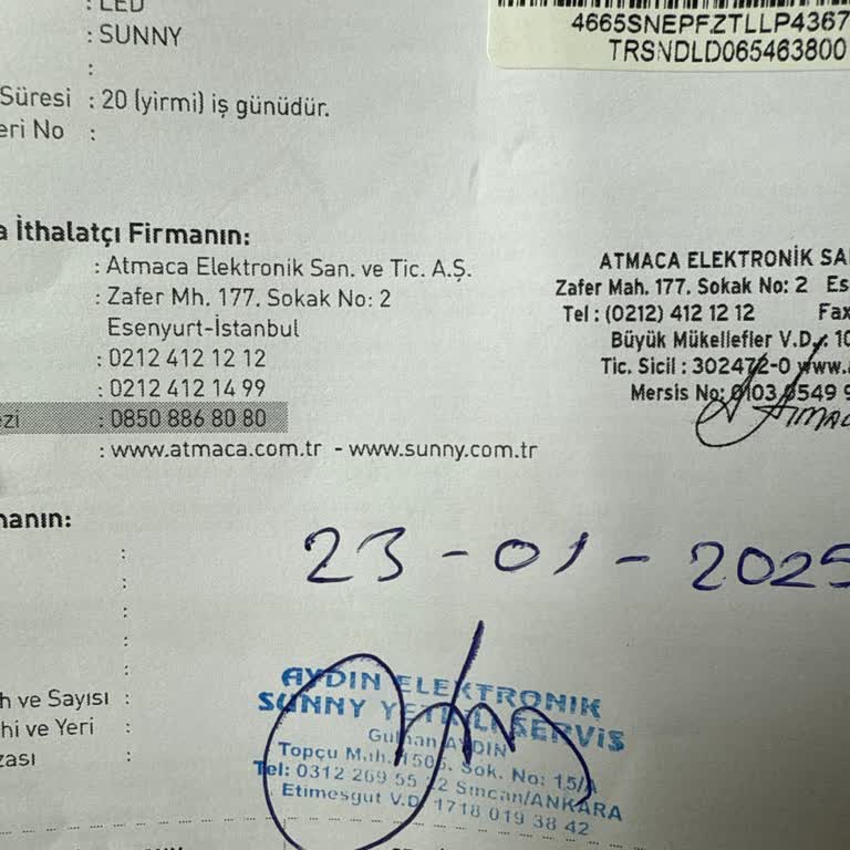 Kurulum Yapılmadan Teslim Edilen Televizyon Ve Ücretli Servis Mağduriyeti