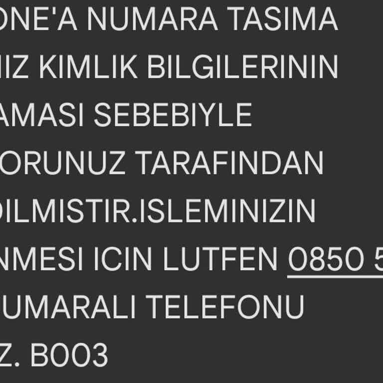 Vodafone Numara Taşıma Sürecinde Ulaşamama Ve Çözüm Eksikliği