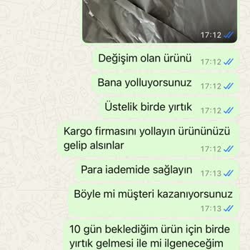 Yanlış Ve Defolu Ürün Gönderimi, İlgisiz Müşteri Hizmeti