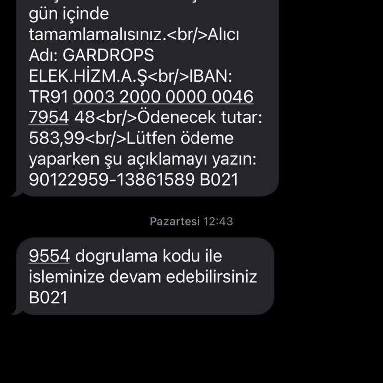 Gardrops'ta EFT İle Ödeme Yapmama Rağmen Siparişim Oluşturulmadı