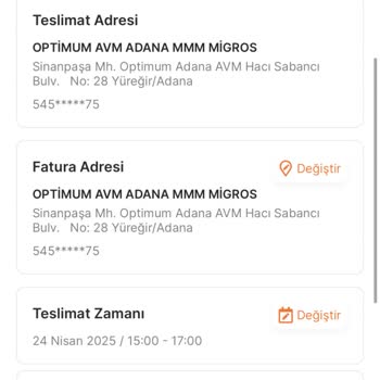 Migros Sanal Market'te Kampanyalı Ürün Siparişim İptal Edildi