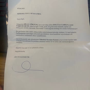 Aldığım Parfüm 15 Dakikada Uçup Gitti, İade Kabul Edilmedi!