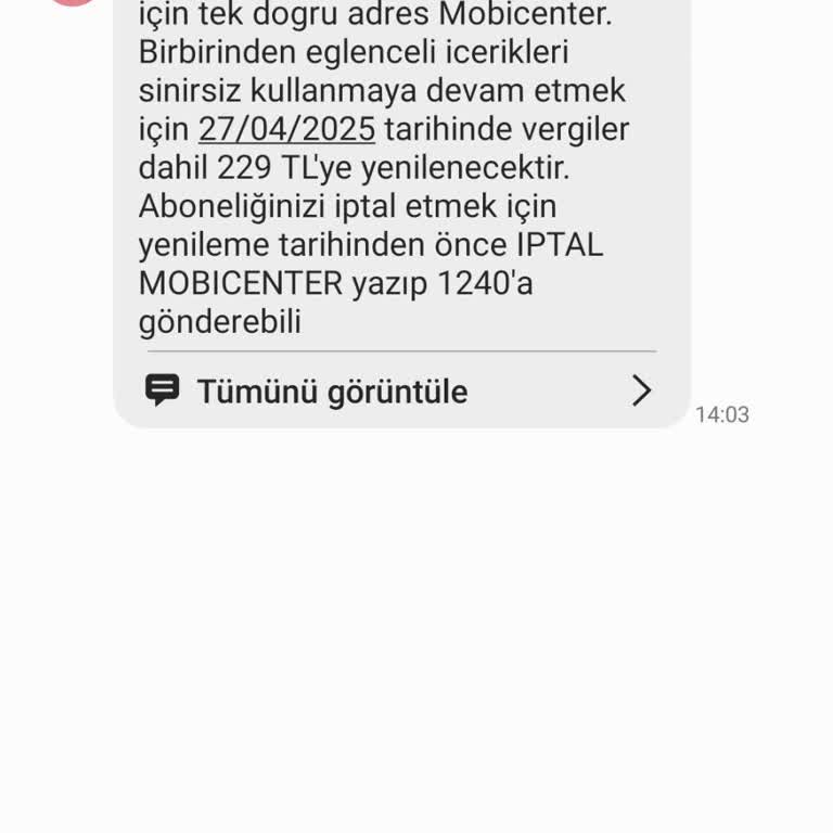 Onayım Olmadan Mobicenter Üyeliği Ve Haksız Fatura Kesintileri