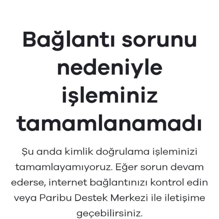 Kimlik Doğrulama Hatası Ve Yetersiz Müşteri Hizmeti Desteği