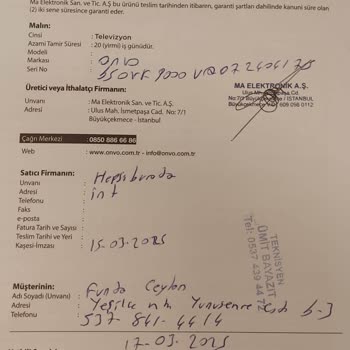 Satın Aldığım TV 4K Özellikli Değil, Değişim Veya İade Talebim Karşılanmıyor